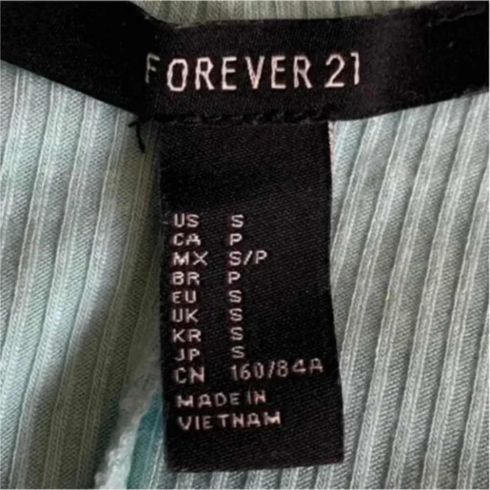 Forever 21 Fit and Flare Seafoam Green Dress Size Small - Picture 7 of 7